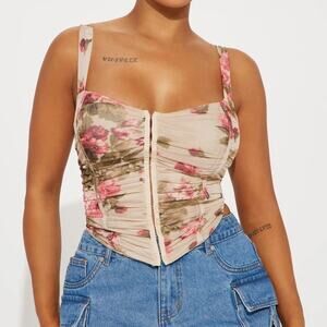 Fashion Nova Women's Maia Mesh Top Size XS